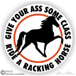 Racking Horse Trailer Decal