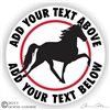 Racking Horse Trailer Decal