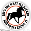 Racking Horse Trailer Decal