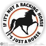 Racking Horse Trailer Decal