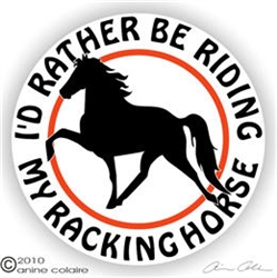 Racking Horse Trailer Decal