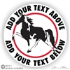 Spotted Saddle Horse Trailer Decal