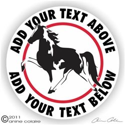 Spotted Saddle Horse Trailer Decal