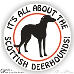 Scottish Deerhound Decal