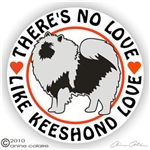 Keeshond vinyl dog window auto car truck rv laptop ipad sticker decal