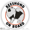 Keeshond vinyl dog window auto car truck rv laptop ipad sticker decal