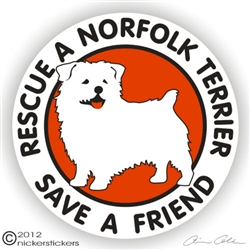 Norfolk Terrier Decal