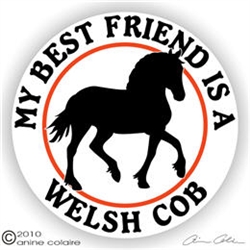 Welsh Cob Horse Trailer Decal