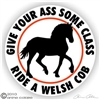 Welsh Cob Horse Trailer Decal