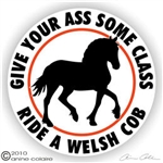 Welsh Cob Horse Trailer Decal