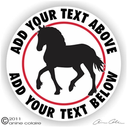 Welsh Cob Horse Trailer Decal