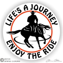 Horse Reiner Horse Trailer Window Decal