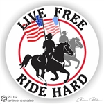 Drill Team Horse Trailer Decal