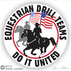 Drill Team Horse Trailer Decal