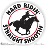 Mounted Shooting Horse Trailer Decal