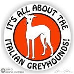 Italian Greyhound Decal