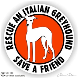 Italian Greyhound Decal