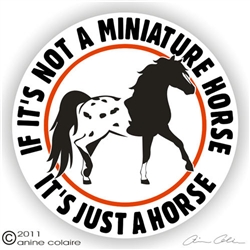 Mini Horse Appy Vinyl Decal
