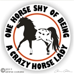 Mini Horse Appy Vinyl Decal