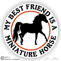 Mini Horse Solid Vinyl Decal