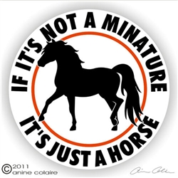 Mini Horse Solid Vinyl Decal