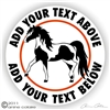 Mini Horse Pinto Vinyl Decal