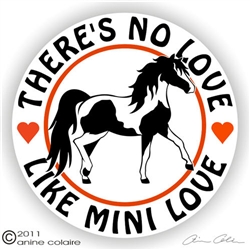 Mini Horse Pinto Vinyl Decal