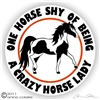 Mini Horse Pinto Vinyl Decal