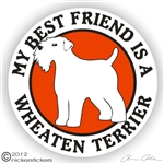 Wheaten Terrier Decal