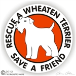 Wheaten Terrier Decal