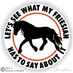 Friesian Decal