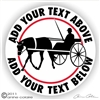 Horse Driving Horse Trailer Decal