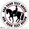 Side Saddle Horse Trailer Decal