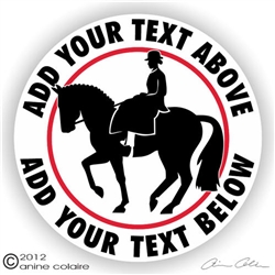 Side Saddle Horse Trailer Decal