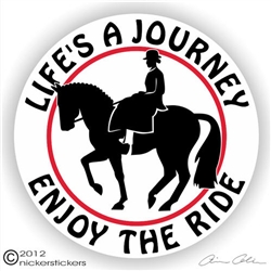 Side Saddle Horse Trailer Decal