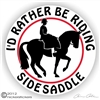 Side Saddle Horse Trailer Decal