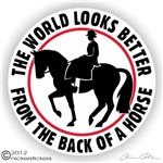 Side Saddle Horse Trailer Decal