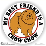 Chow Chow Dog Vinyl Decal Car Auto Laptop iPad Sticker