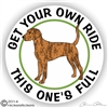 Plott Hound Full Rid Decal Sticker Static Cling Car Truck RV Window