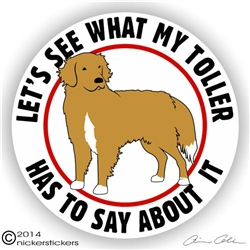 Nova Scotia Duck Tolling Retriever Dog Decals & Stickers | NickerStickers