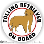 Nova Scotia Duck Tolling Retriever Dog Decals & Stickers | NickerStickers