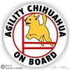 Chihuahua Agility Dog Decal Sticker Static Cling