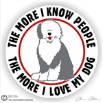 Old English Sheepdog Decal