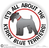 Funny Kerry Blue Terrier Dog Window Car Truck RV Decal Sticker