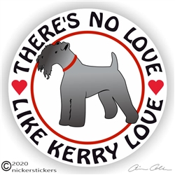 Funny Kerry Blue Terrier Dog Window Car Truck RV Decal Sticker