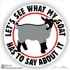 Pygmy Goat Decal