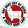 Angora Goat Decal Stickers Static Cling