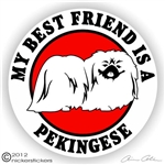 Pekingese Decal