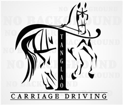 Custom Tanglao Carriage Driving Decal Horse Trailer Car Truck RV Window Decal Sticker