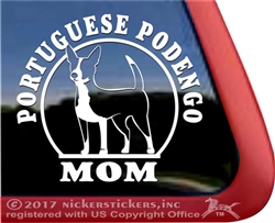 Portuguese Podengo Dog Window Decal